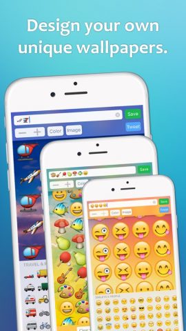 Emoji Wallpaper – design HD wallpapers with emojis для iOS — скриншот 1