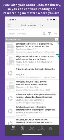 EndNote для iOS — скриншот 1
