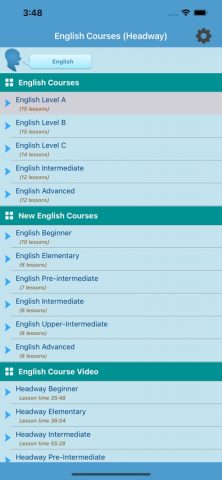 English Courses — Headway для iOS — скриншот 1