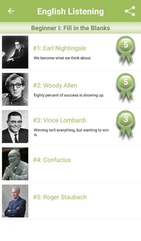English Listening для Android — скриншот 2