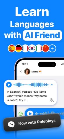 English Speaking Practice Chat для iOS — скриншот 1
