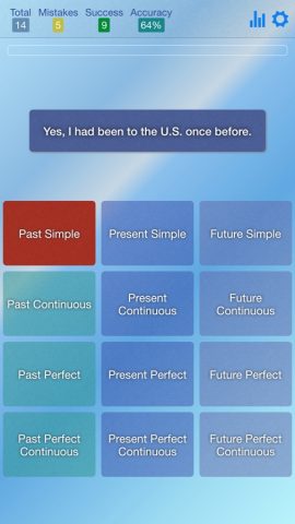 English Tenses — Practice для iOS — скриншот 2