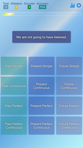 English Tenses — Practice для iOS — скриншот 3