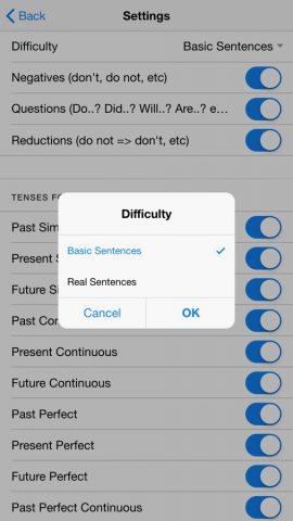 English Tenses — Practice для iOS — скриншот 5