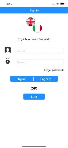 English to Italian Translate для iOS — скриншот 1