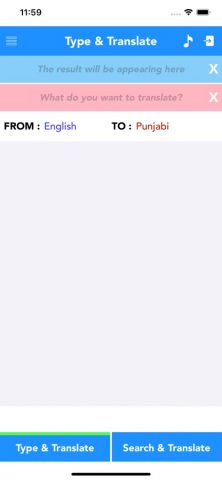 English to Punjabi Translator для iOS — скриншот 1