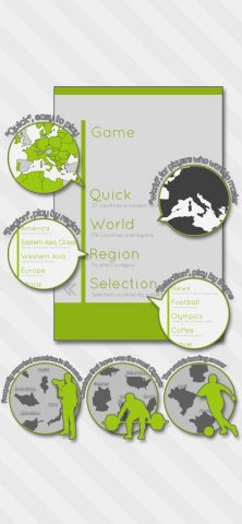 EnjoyLearning World Map Puzzle для iOS — скриншот 1