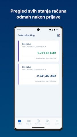 Erste mBanking для Android — скриншот 2