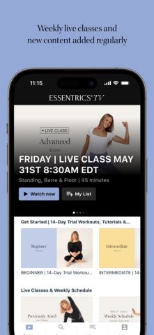 Essentrics TV для iOS — скриншот 2