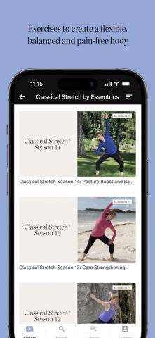 Essentrics TV для iOS — скриншот 3