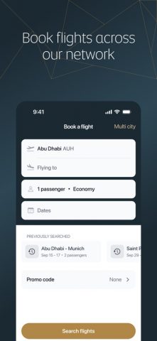 Etihad для iOS — скриншот 1