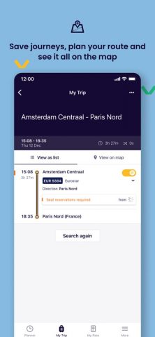 Eurail/Interrail Rail Planner для iOS — скриншот 2