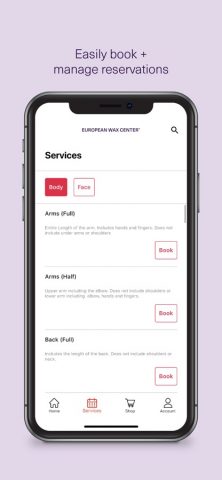 European Wax Center для iOS — скриншот 3