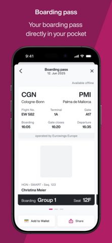 Eurowings для iOS — скриншот 3