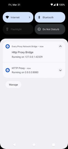 Every Proxy Network Bridge для Android — скриншот 5
