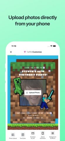 Evite: Party Invitation Maker для iOS — скриншот 3