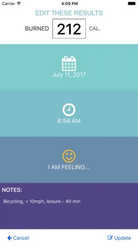 Exercise Calorie Calculator — With Tracker для iOS — скриншот 2
