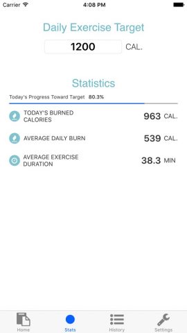 Exercise Calorie Calculator — With Tracker для iOS — скриншот 5