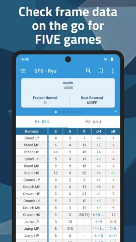 FAT — Fighting Game Frame Data для Android — скриншот 1