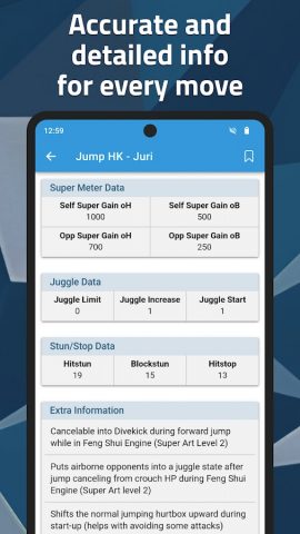 FAT — Fighting Game Frame Data для Android — скриншот 3