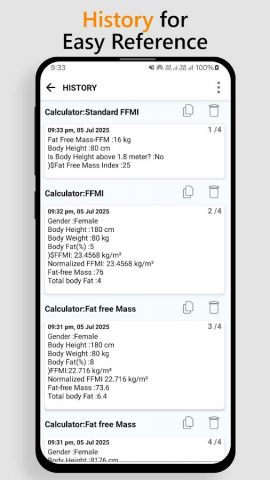 FFMI Calculator for Body Fat для Android — скриншот 5