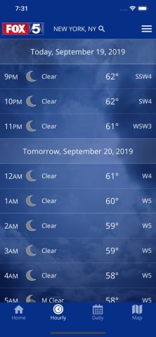 FOX 5 New York: Weather для iOS — скриншот 2