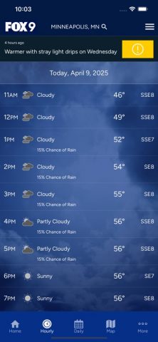FOX 9 Weather – Radar & Alerts для iOS — скриншот 2