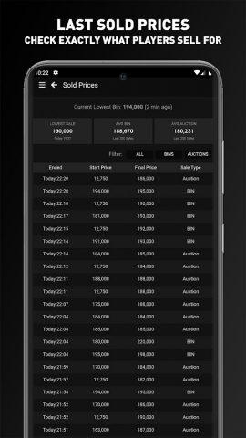 FUTWIZ FC 26 DB & Evos для Android — скриншот 4