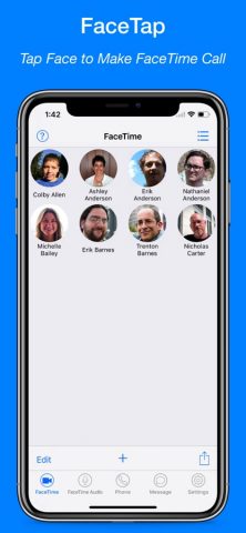 FaceTap for FaceTime Call для iOS — скриншот 1