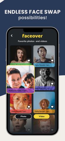 Faceover: AI Photo Face Swap — скриншот 4