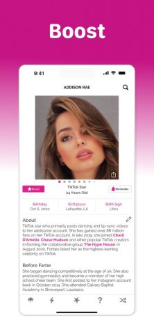 Famous Birthdays для iOS — скриншот 3