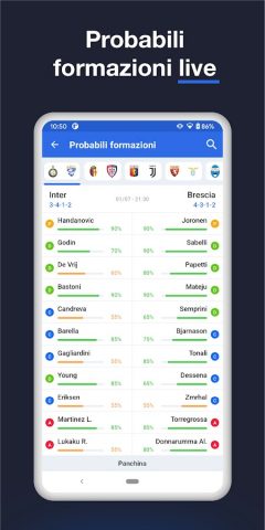 Fantacalcio ® Serie A Enilive для Android — скриншот 3