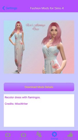 Fashion Mods for Sims 4 (Sims4, PC) для iOS — скриншот 4