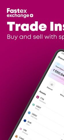 Fastex: Buy Bitcoin & Crypto для Android — скриншот 1