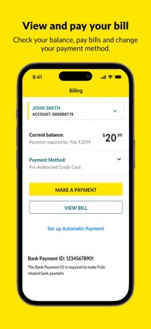 Fido My Account для iOS — скриншот 2