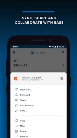 FileCloud для Android — скриншот 3