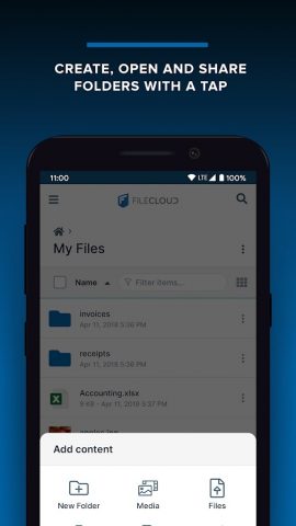 FileCloud для Android — скриншот 5