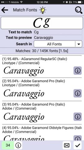 Find my Font для iOS — скриншот 4
