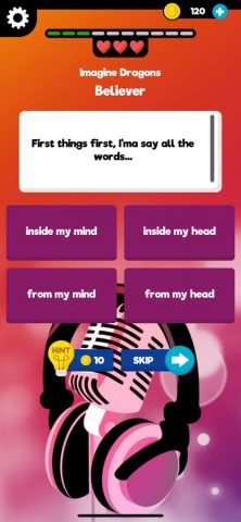 Finish The Lyrics для iOS — скриншот 4