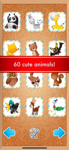 First Words Animals Flashcards для iOS — скриншот 1