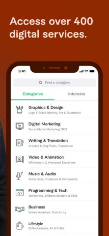 Fiverr — Freelance Services для iOS — скриншот 5