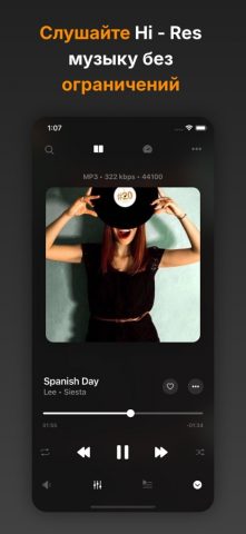 Flacbox: Hi-Res аудиоплеер для iOS — скриншот 1