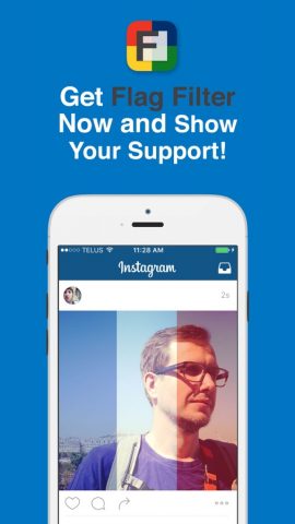 Flag Filter — Флаг России для iOS — скриншот 3