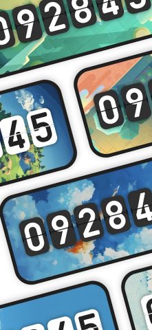 Flip clock & floating widget для Android — скриншот 3