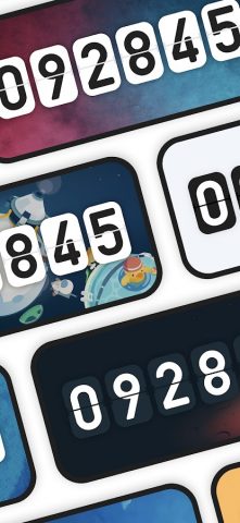 Flip clock & floating widget для Android — скриншот 5