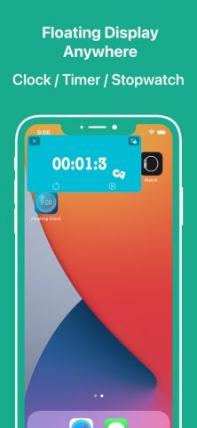 Floating Clock-Плавающие часы для iOS — скриншот 1