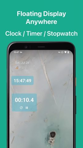 Floating Clock-Плавающие часы для Android — скриншот 1