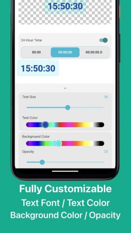 Floating Clock-Плавающие часы для Android — скриншот 2