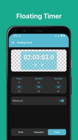 Floating Clock-Плавающие часы для Android — скриншот 5