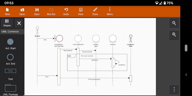 Flowdia Diagrams для Android — скриншот 4